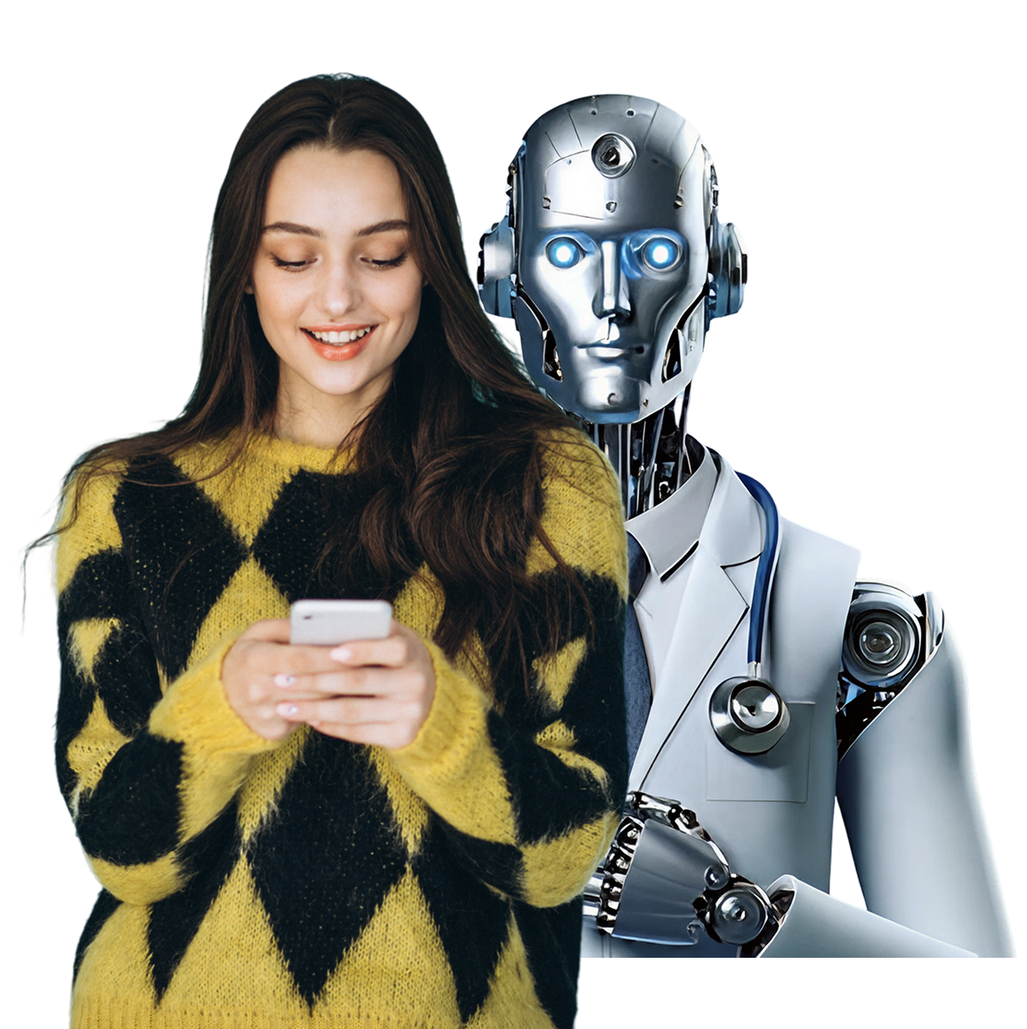 Woman with Robot